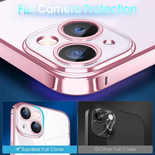 Vista 647 de Supdeal Funda cristalina transparente para iPhone 11, [No se amarillea] [Protección de la cámara] [Probado contra caídas de grado militar] Funda