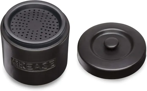 Vista 7 de Fox Run Recipiente de grasa de tocino, 5 x 5.5 pulgadas, negro