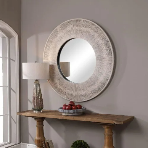 Vista 2 de Uttermost Espejo Redondo Nudo U09651 Beige Neutral 2 x 51.25 x 51.25