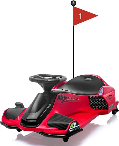 Vista 9 de Coche de deriva para niños de 12 V, motor eléctrico 7ah de 45 W, velocidad Negro