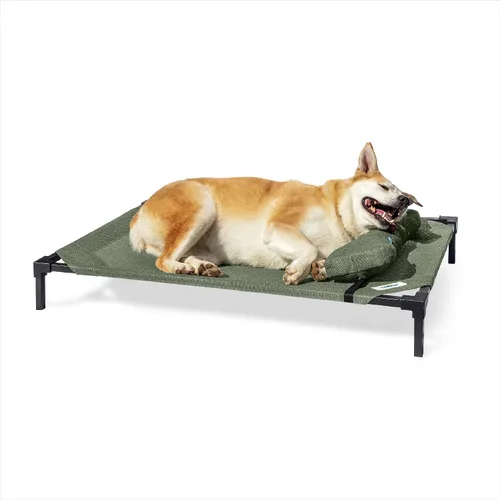 Vista 8 de Cama Elevada para Perros Coolaroo Pro con Tela HeatShield – Catre Elevado de Enfriamiento Avanzado para Razas Pequeñas y Medianas, Fácil de Limpiar