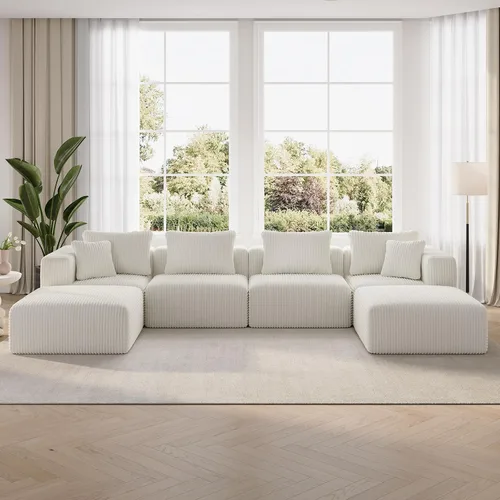 Vista 85 de Novilla - Sofá biplaza modular de 70.8 pulgadas, sofá modular de espacio pequeño, moderno sofá de nube con soporte Smarts Coil®, sofá seccional sin
