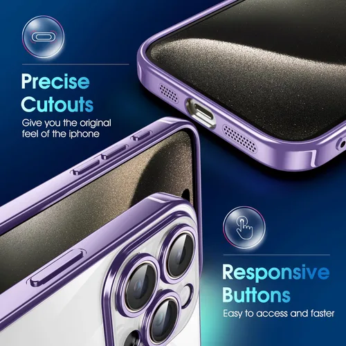Vista 569 de Supdeal Funda cristalina transparente para iPhone 11, [No se amarillea] [Protección de la cámara] [Probado contra caídas de grado militar] Funda