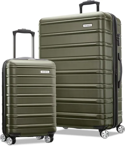 Vista 55 de Samsonite Omni 2 - Equipaje rígido extensible con ruedas giratorias, Plateado (Arctic Silver)