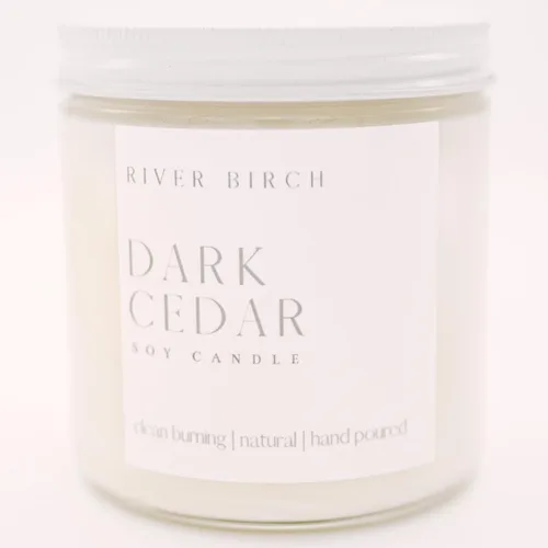 Vista 53 de River Birch Candles - Vela perfumada de almendra y miel Velas en tarro de ámbar de soja de primera calidad, totalmente naturales, no tóxicas, 8.5