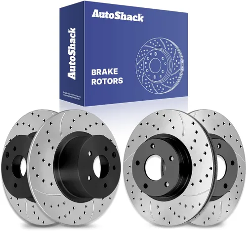 Vista 8 de AutoShack Juego de rotores de freno delanteros y traseros de reemplazo para Nissan Altima 2013-2024 2.0L 2.5L 3.5L V6 FWD AWD 4 piezas