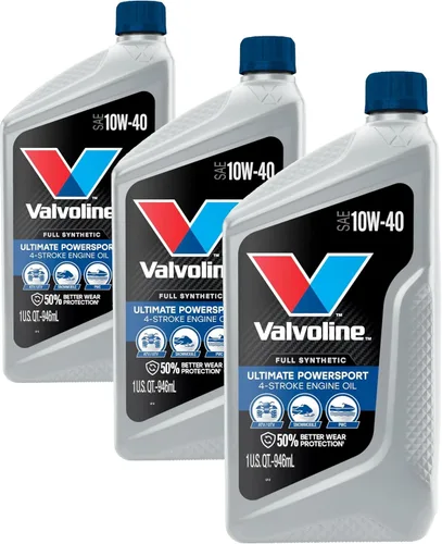 Vista 10 de Valvoline Aceite de motor sintético completo Powersport de 4 tiempos, 1 cuarto de galón