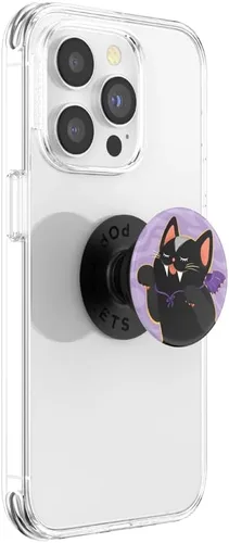 Vista 2 de Agarre para teléfono de PopSockets con soporte expansible, agarre adhesivo, PopSocket de Halloween - Colmillo Colmillo Tástico