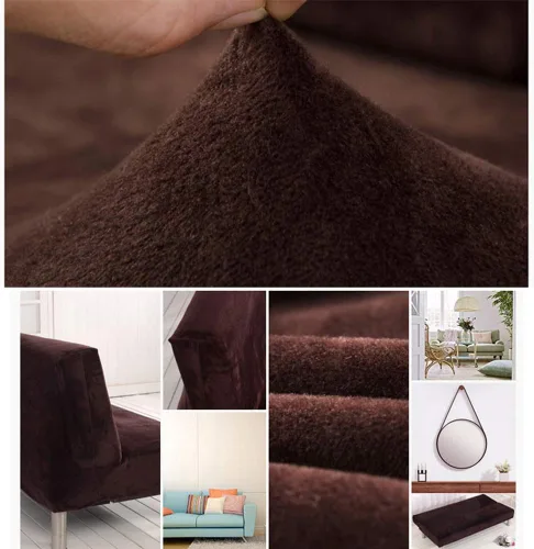 Vista 6 de MIFXIN Fundas para sofá cama sin brazos, funda de terciopelo elástico para futón, funda plegable sin reposabrazos, protector de muebles para sofá