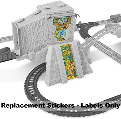 Vista 4 de Piezas de repuesto para Fisher-Price Thomas & Friends Track-Master Turbo Jungle Train Playset – FJK50 ~ Adhesivos de repuesto / etiquetas