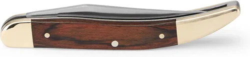 Vista 4 de Buck Knives 385 Toothpick, navaja plegable compacta de bolsillo con mango de madera, hoja de acero inoxidable 420J2, EDC 2-1/4" Modified Clip