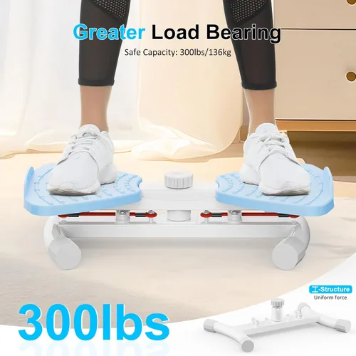 Vista 3 de Waist Twister Machine with Resistance Band, Silent Exercise Twist Board for Core & Belly Fat Workout, Non-Slip Home Fitness Disc for Men & Women