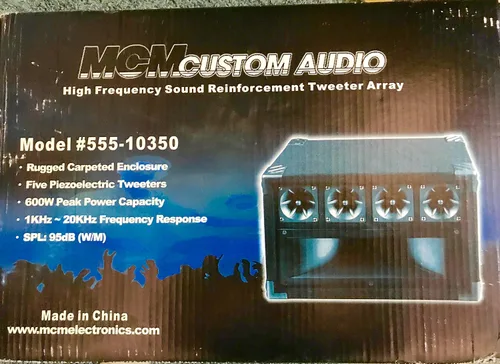 Vista 3 de Mcm Matriz de tweeter de audio personalizado, 1-20 Khz, 600 W - 555-10350