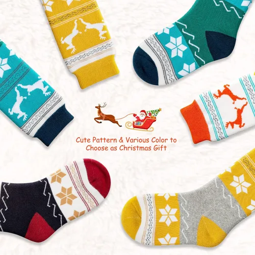 Vista 2 de Cimkiz Kids Ski Socks (2 Pairs3 Pairs) for Boys Girls Thick Warm for Winter Snow Skiing Snowboard Sports