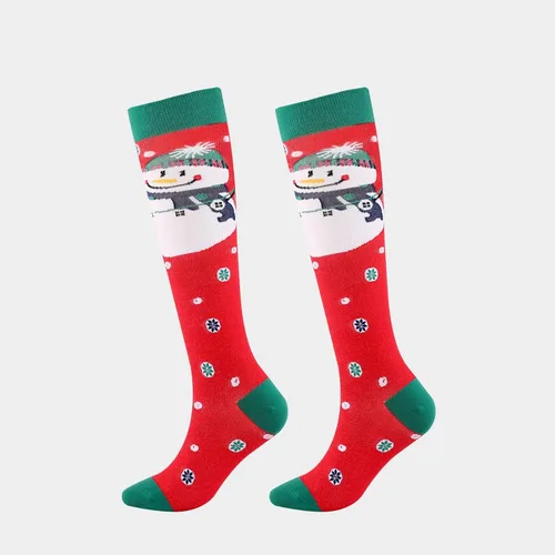 Vista 2 de Compression Socks For Women Circulation 20-30Mmhg Crazy,Cute,Christmas Print Socks Support For Nurse,Pregnant,Running,Medical
