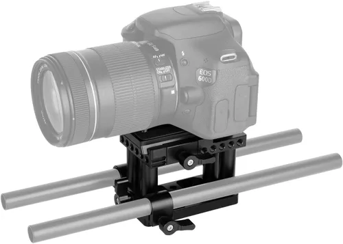 Vista 3 de Placa QR base de montaje de liberación rápida con placa de queso de rosca de 1/4" y 3/8" para cámara DSLR accesorio estándar Manfrotto
