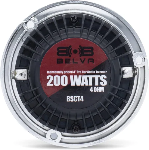 Vista 2 de BELVA BSCT4 200 vatios máx. 4 pulgadas de grado de competencia de audio de coche Super Tweeter (Tweeter se vende individualmente)