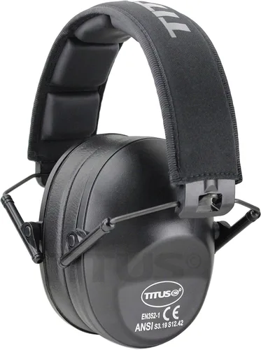 Vista 3 de TITUS Paquete combinado de orejeras y gafas de seguridad de línea delgada