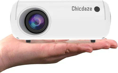 Vista 10 de Mini Proyector con WiFi y Bluetooth, Proyector Portátil Compatible con Altavoz Soundbase, 170 ANSI, Corrección Trapezoidal Vertical Automática 180°
