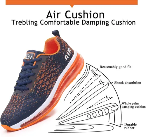 Vista 5 de Azooken Calzado deportivo para hombre, tenis transpirable y ligero