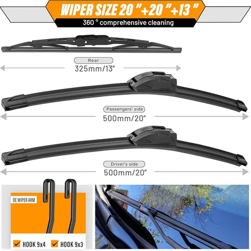 Vista 3 de Reemplazo de limpiaparabrisas OEM para Chevy Blazer Ford Explorer