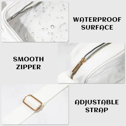 Vista 4 de Clear Bag for Stadium Events, Clear Purse and Crossbody Bag with Adjustable Shoulder Strap, Stadium and Concert