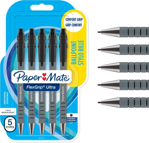 Vista 13 de Paper Mate Flexgrip Ultra RT - Bolígrafo retráctil (punta media, 1mm) paquete de de 2