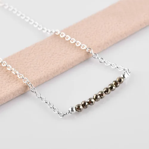 Vista 43 de YANARA Pulsera de tobillo para mujer, piedra de nacimiento natural, cuentas de piedras preciosas, tobillera delicada hecha a mano de 9 pulgadas +