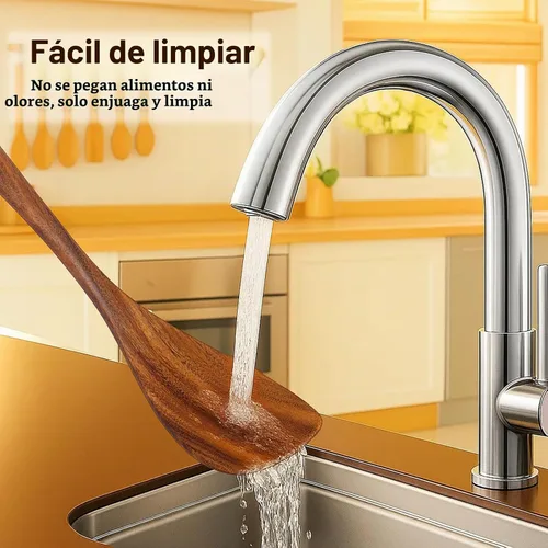 Vista 6 de Jilla-hla Espátula de madera antiadherente con mango largo de acacia, espátulas planas para freír hechas a mano para regalos de cocina, utensilios