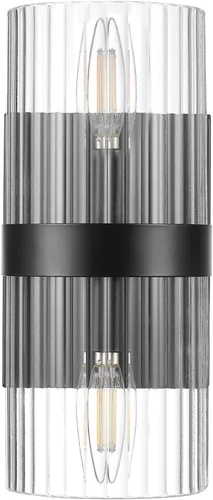 Vista 11 de Globe Electric Covington aplique de pared para exteriores, color negro 44214