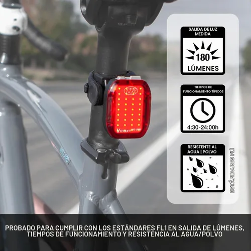 Vista 5 de NiteRider Swift 700 + Vmax+ 180 - Combo de luces delanteras y traseras para bicicleta, 700 lúmenes delanteros y 180 lúmenes traseros USB-C