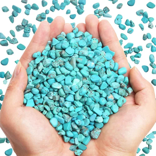 Vista 16 de QICQDRAM - Cristales naturales verdes de amazonita en volumen 0,9 lb/405g, piedras decorativas pequeñas en trozos para decoración del hogar y tanque
