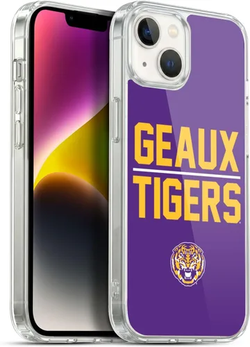 Vista 239 de Head Case Designs Funda de gel suave con licencia oficial de la Universidad Estatal de Louisiana LSU Camou compatible con Apple iPhone 7 Plus/iPhone