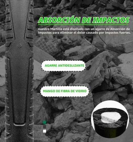 Vista 3 de Cortador de púas de jardín Mattock, hacha de púa resistente de 36 pulgadas con cuchillas de acero forjadas tratadas térmicamente para desmalezar