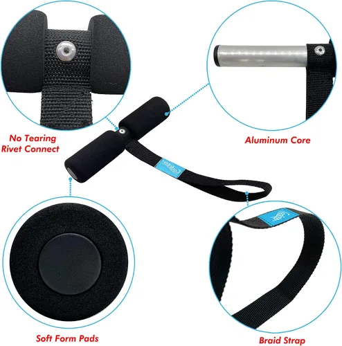 Vista 3 de Bucles rápidos para capó, correas de anclaje para capó en forma de T con núcleo de aluminio sólido para maletero de automóvil, lazo seguro
