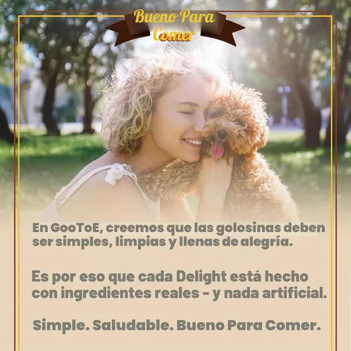 Vista 6 de Gootoe - Golosinas para perros, altas en proteínas, chips de pollo, 1 libra