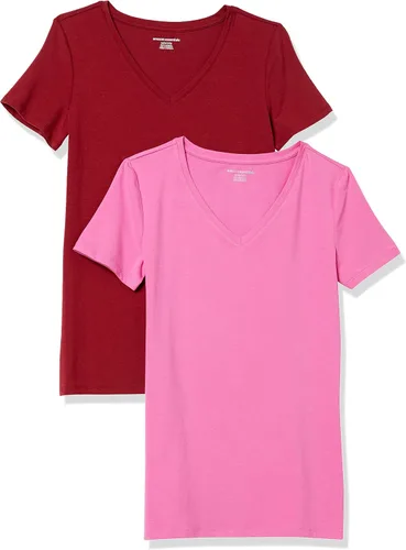 Vista 458 de Amazon Essentials Women's Regular-Fit Short-Sleeve Crewneck T-Shirt