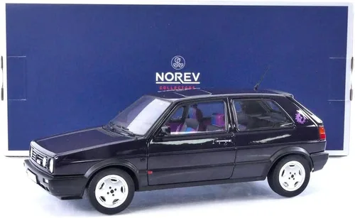 Vista 7 de Norev 1991 Golf GTI Fire and Ice Dark Purple Metálico 1/18 Diecast Model Car 188558