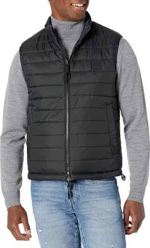 Vista 3 de BOSS Men's Square Logo Down Filled Puffer Vest