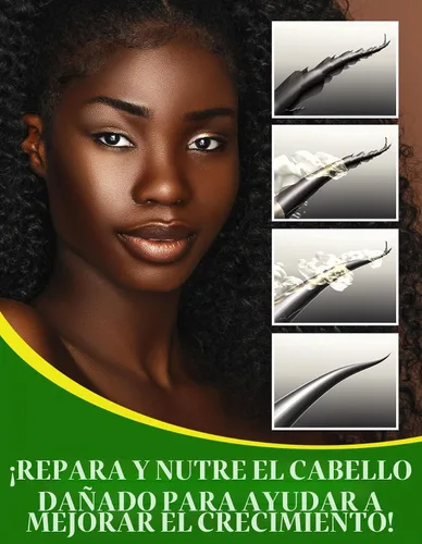 Vista 5 de Aceite natural para cabello Ethereal Nature 99% con mezcla de ricino negro jamaicano, 75 ml, transparente