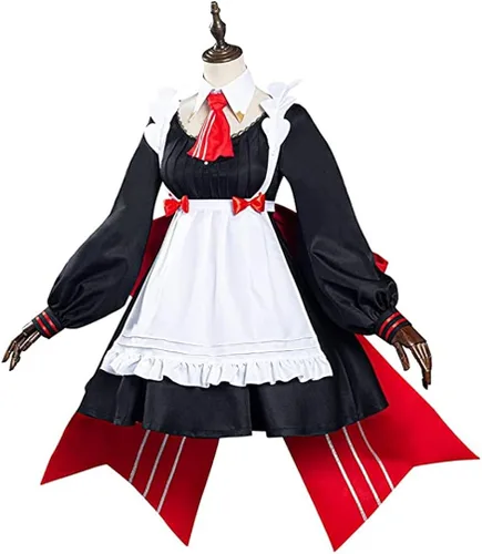 Vista 2 de MayMaxPlay Genshin Impact Noelle - Disfraz de sirvienta para mujer uniforme Venti cosplay Keqing Halloween