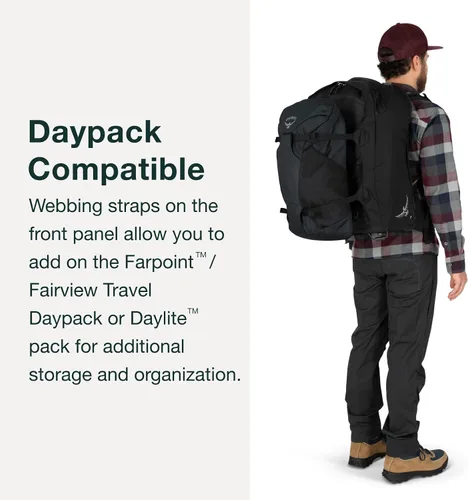 Vista 5 de Osprey Farpoint - Paquete de viaje con ruedas para hombre, 36 L, color negro
