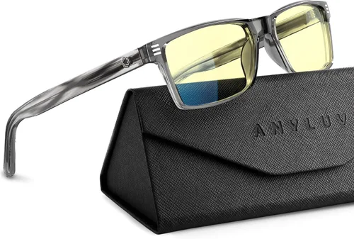 Vista 31 de ANYLUV Blue Light Glasses for Sleep, 99.9% Blue Green Light Blocking with Red Lens, Blue Light Glasses
