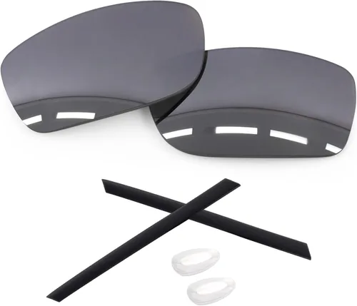 Vista 8 de 1.6MM Polarized Replacement Lenses & Rubber Kits for Oakley Gauge 8 Family Sunglasses Iridium negro - Policarbonato polarizado