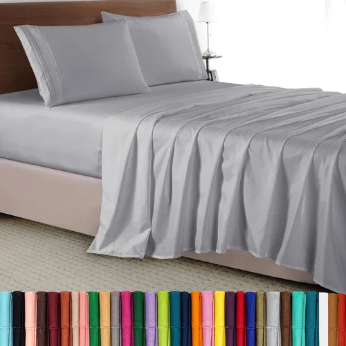 Vista 17 de Elegant Comfort - Juego de sábanas de lujo de 4 piezas - Ropa de cama de lujo de 1500 hilos, calidad de hotel prémium, microfibra, resistente a