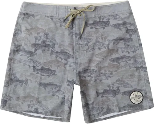 Vista 4 de RVCA Horton Fish - Traje de baño de camuflaje de 17 pulgadas
