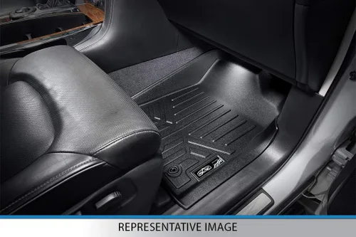 Vista 3 de MAXLINER Juego de alfombrillas de primera fila de cacao compatibles con Chevrolet Traverse 2009-2017/Buick Enclave 2008-2017/Saturn Outlook