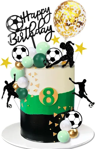 Vista 8 de 29 adornos de baloncesto para tartas de baloncesto con bolas doradas de estrella para cumpleaños de hombres