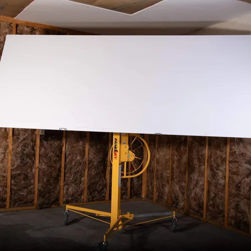 Vista 6 de Panellift® The Original Drywall Lift 439, polipasto de chapa de accionamiento de cadena de grado profesional para paredes y techos, elevación máxima