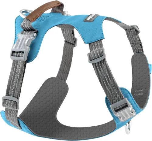 Vista 13 de Arnés para perro sin tirones – Arnés reflectante ajustable de nylon para perros pequeños, medianos y grandes, arnés de entrenamiento a prueba